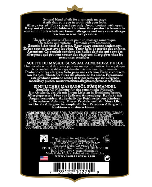 Kama Sutra Aromatics Oil Sweet Almond